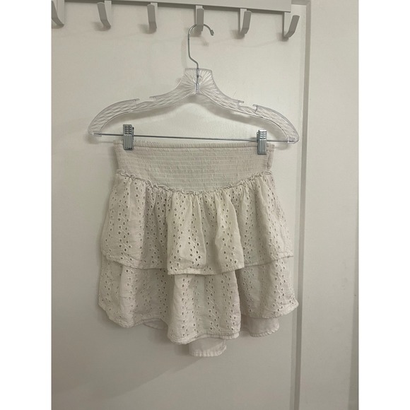 Dresses & Skirts - Mini Hollister Skirt Eyelet Y2K Style Casual Modern Coquette